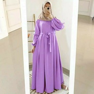 Citayam outfit of the day S 4L 5L Latest gamis Teenage putri polos rempel - modis dropshipper C O D
