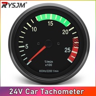 24V Car Tachometer 2500 RPM Digital Meter Tachometer Gauge Car Accessories