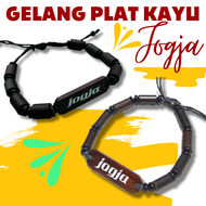Gelang kayu plat jogja souvenir malioboro oleh oleh khas jogja