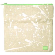 HEAD PORTER GRANADA 手拿包，NATURAL綠色，巴拿馬草編織而成。 [二手][HEAD PORTER]