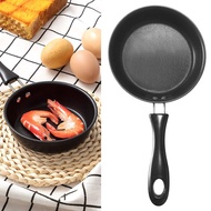 [layonora] 12cm Mini Frying Pan Stainless Steel Prevent Stick Induction Pot Round Breakfast Small Fr