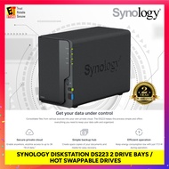 SYNOLOGY DISKSTATION DS223 2 DRIVE BAYS / HOT SWAPPABLE DRIVES (2 YRS WARRANTY)