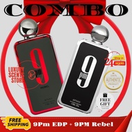 💯% 2Pcs Best Men & Women Combo 9PM EDP +9PM REBEL EDP Perfume For Men & Women