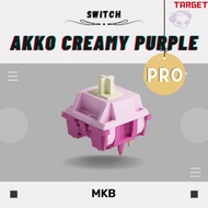 [COD]Akko Creamy Purple V3 Pro Tactile Switch For Mechanical Keyboards