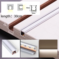 ไฟรางอลูมิเนียม ฝังตัว 30cm 50cm  แสงโดยรอบ โคมไฟสำหรับตู้ ไฟตู้เสื้อผ้า Lighting Bar ไฟรางอลูมิเนีย