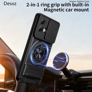 New Slide Lens Funda for Motorola Moto G84 5G Case Rotate Magnetic Ring Cover for Motorola G84 5G Ca
