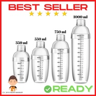 DDI Plastic Cocktail Shaker Acrylic 550ml Plastic Drink Shaker 530cc