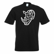 New Arrival Men'S Design Tshirt Polygon Nashorn Figur Tier Art Tshirt