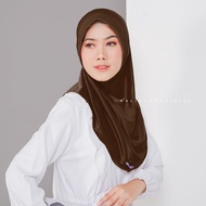 Hijab Bergo Sport Sporty Jersey Wanita Kerudung Olahraga Jersey Instan Volly Badminton Basket Futsal