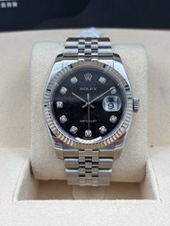[SOLD OUT]二手 USED  ROLEX 勞力士 DATEJUST 116234 黑色鑽石字電腦面 約2007年 淨錶 WATCH ONLY