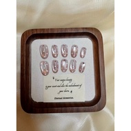 Anai Handmade Custom Wearable Nails, Autumn Winter High-end Exquisite Ins Cat Eye Wearable Nails