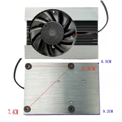 For SXDOOL GPU CPU Cooler 53x53mm Mounting Hole 12V 0.09A 3900RPM Industrial Low Profile Heatsink Fa