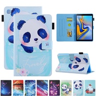 For Samsung Galaxy Tab A8 2022 Case 10.5 inch SM-X205 SM-X200 X200 X205 Cover Tablet Cute Panda PU Leather Silicone Flip Stand Tablet Case