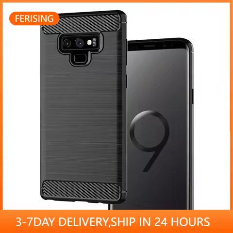 Carbon Case For Samsung Galaxy Note 9 Case Silicone TPU Bumper Shockproof Cover for Samsung Galaxy N