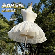 Lolita裙撑35cm雪纺鱼骨撑洛丽塔洋装cos蓬蓬裙可调节钟型暴力撑xiaofan23.my260518