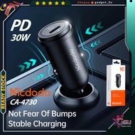Mcdodo CC-7491 PD30W Type-C Port Car Charger Support PD, QC, AFC, FCP, APPLE 2.4