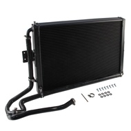 Black Aluminum Intercooler + Hose kit For Audi S4 S5 SQ5 A5 A6 A7 Q5 C7 3.0 TFSI B8 B8.5 EA837 Engin