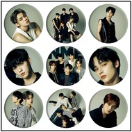 KPOP TXT Badge mirror keychain circular design accessory pendant