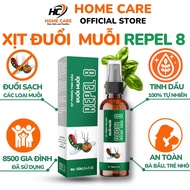 Xịt Phòng Tinh Dầu Đuổi Muỗi REPEL 8 chai 100ml Xịt Đuổi Côn Trùng An Toàn Cao Cấp Dùng Trong Gia Đì