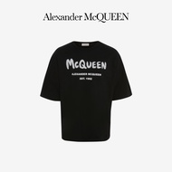 ALEXANDER MCQUEEN/Alexander McQueen cotton print men's short-sleeved T-shirt