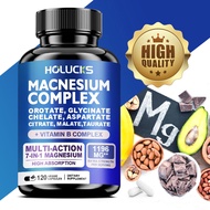 Magnesium Complex 1000MG Supplement, Chelated Magnesium Glycinate, Malate, Taurate &Citrate, with Vi