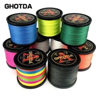 GHOTDA 4 Strands 300M PE Braided Fishing Line Strong Braided Lines Fishing Gear 100% PE Braided Wire