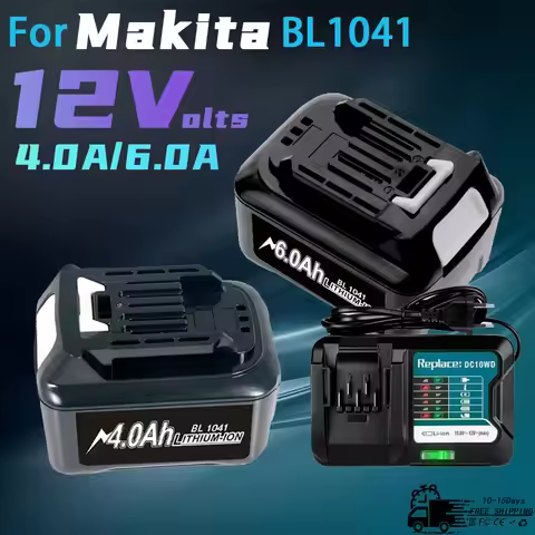 10.8V 12V 6A Rechargeable Replace Li-Ion Battery for Makita CXT 6.0Ah Slide Style BL1040 BL1040B BL1