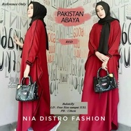 Baju Gamis Syari Fashion Muslim Wanita Jumbo Pakistan Abaya Terlaris