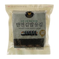[MANJUN GIM] Twice-Roasted Gimbap Seaweed Sheets (100 Sheets, 230g) / Korean Premium Seaweed Sheets 