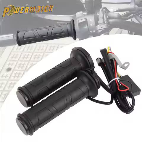 Motorcycle Hand Heated Grips Electric Molded Grips Moped Motocross Better Control In Cold Weather He