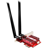 WiFi 7 BE8774 PCIe Card with Low-Profile Bracket for Desktop PC, Intel BE200NGW Chip, 802.11be, Blue