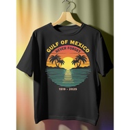 Gulf of Mexico Sunset Palms 29B7A_00001_-T-shirt Funny pattern, four seasons can wear Cotton