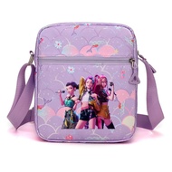 Demon Hunter Girls Crossbody Bag, Lightweight Purple Mermaid Scale Cartoon Shoulder Bag With U7h3
