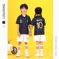 2022 World-Cup France Home Jersey Kids Mbappe Jersey Children Football Trainwear
