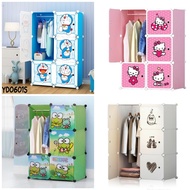 GANTUNGAN Multipurpose 6-Door Wardrobe Plastic Wardrobe Stacking Wardrobe Hanging Wardrobe