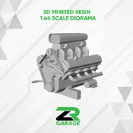 MESIN Diorama V8 Engine Hotwheel 1:64 scale Miniscale Diorama/ Engine diorama accessories