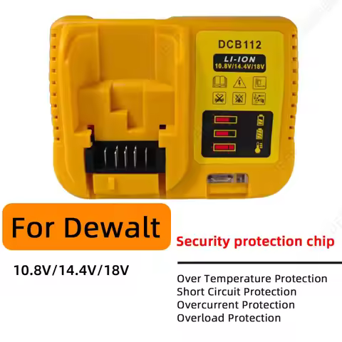 DCB112 Battery Charger Replacement for Dewalt DCB206 DCB205 DCB204 DCB203 DCB120 Fast charging EU/US