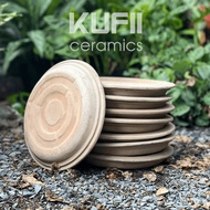 Vintage 3x22cm terracotta pot liner - Mang Thit pottery village - No.079