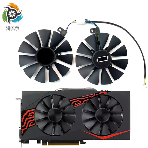 88mm FDC10U12S9-C RX580 RX570 RX470 4Pin Cooler Fan For AREZ ASUS Radeon RX 470 570 580 EXPEDITION O