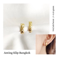 Anting emas asli kadar 700 70 22k anting cetek simpel elegant anting