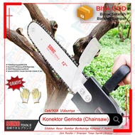 Mesin gergaji chainsaw listrik murah adaptor chainsaw dan gerinda gergaji chainsaw mini potong kayu