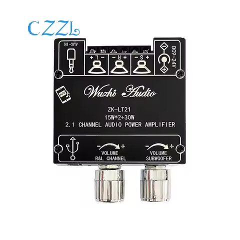 ZK-LT21 Bluetooth audio digital power amplifier board module 2.1 channel 15W + 15W + 30W with subwoo