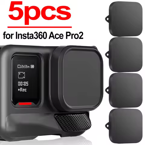 For Insta360 Ace Pro 2 Silicone Lens Caps Soft Anti-scratch Waterproof Camera Protectors for Insta36