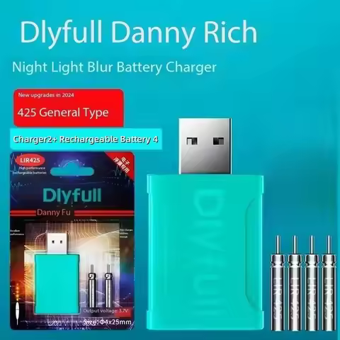 Luminous Float CR425 Rechargeable Battery Set Fishing USB Set LIR425 Electronic Float Night Fishing 