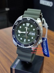 นาฬิกา SEIKO PROSPEX AUTOMATIC DIVER'S 200M. รุ่น SRPE05K1 SRPE05K SRPE05 KING TURTLE วิบวับด้วยขอบเซรามิคและกระจก Sapphire