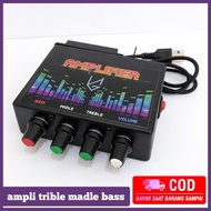 POWER Amplifier volume table midle bass USB POWER 5 volt | Music input AUX