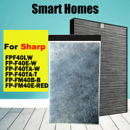 HEPA Filter และ Deodorizing Filter FZ-F40SFE สำหรับ Sharp เครื่องฟอกอากาศ FPF40LW FP-F40E-W FP-F40TA