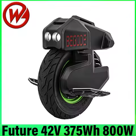 Begode Future 42V 375Wh 21700 50GB Battery 800W Motor IP65 Waterproof Tire 14inch Tubeless 3.50-8 Du