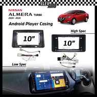 Nissan Almera Turbo 2020 2021 2022 2023 2024 Android Player Casing 10" with Player Socket