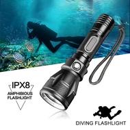 Underwater Waterproof Flashlight XHP70 LED Diving Light 7000 Lumens Camping Lamp Floodlight